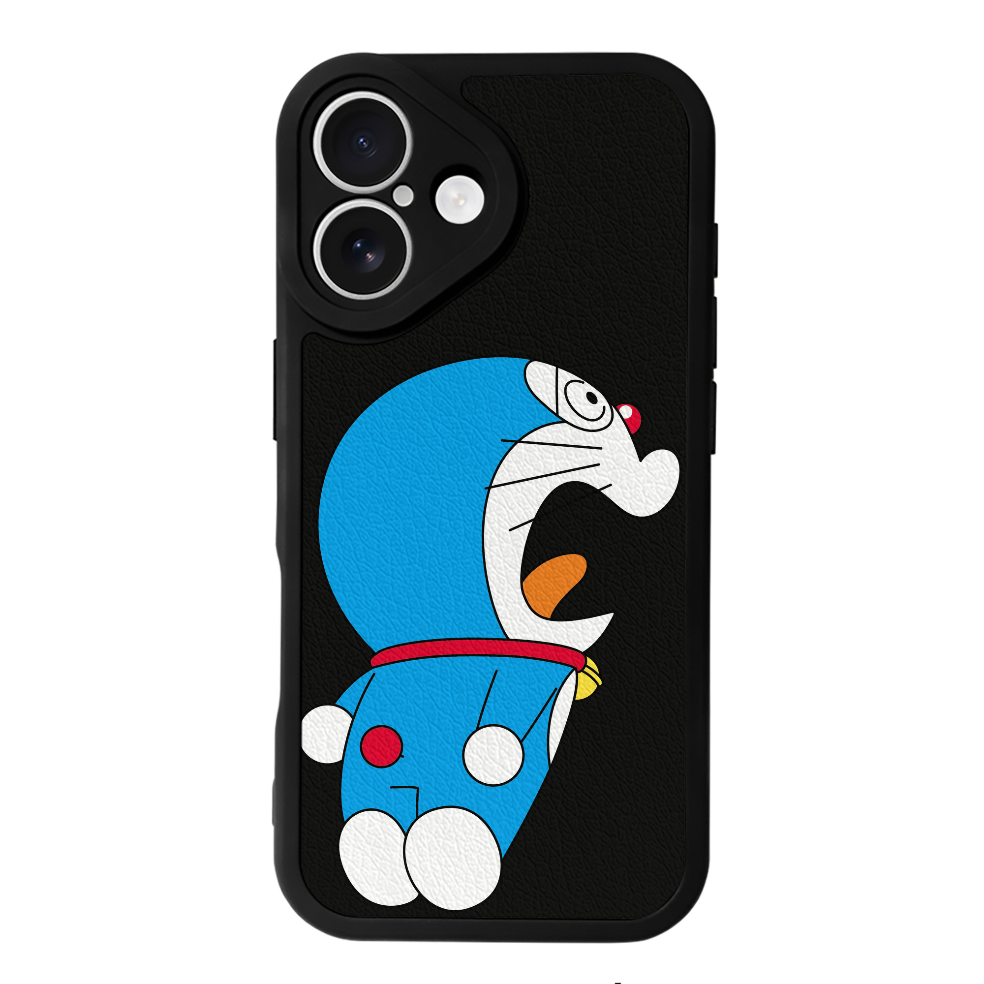（画像用） ドラえもん Doraemon 【iPhone 16シリーズ対応】シリコンスマホケース（レザー調） 材質：シリコン